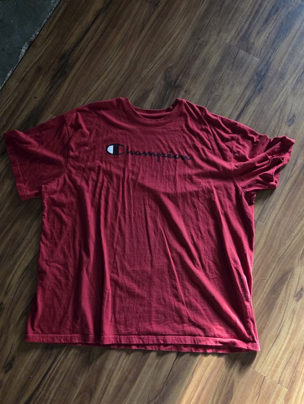 Champion Men’s 4XL Red Script Logo T-Shirt